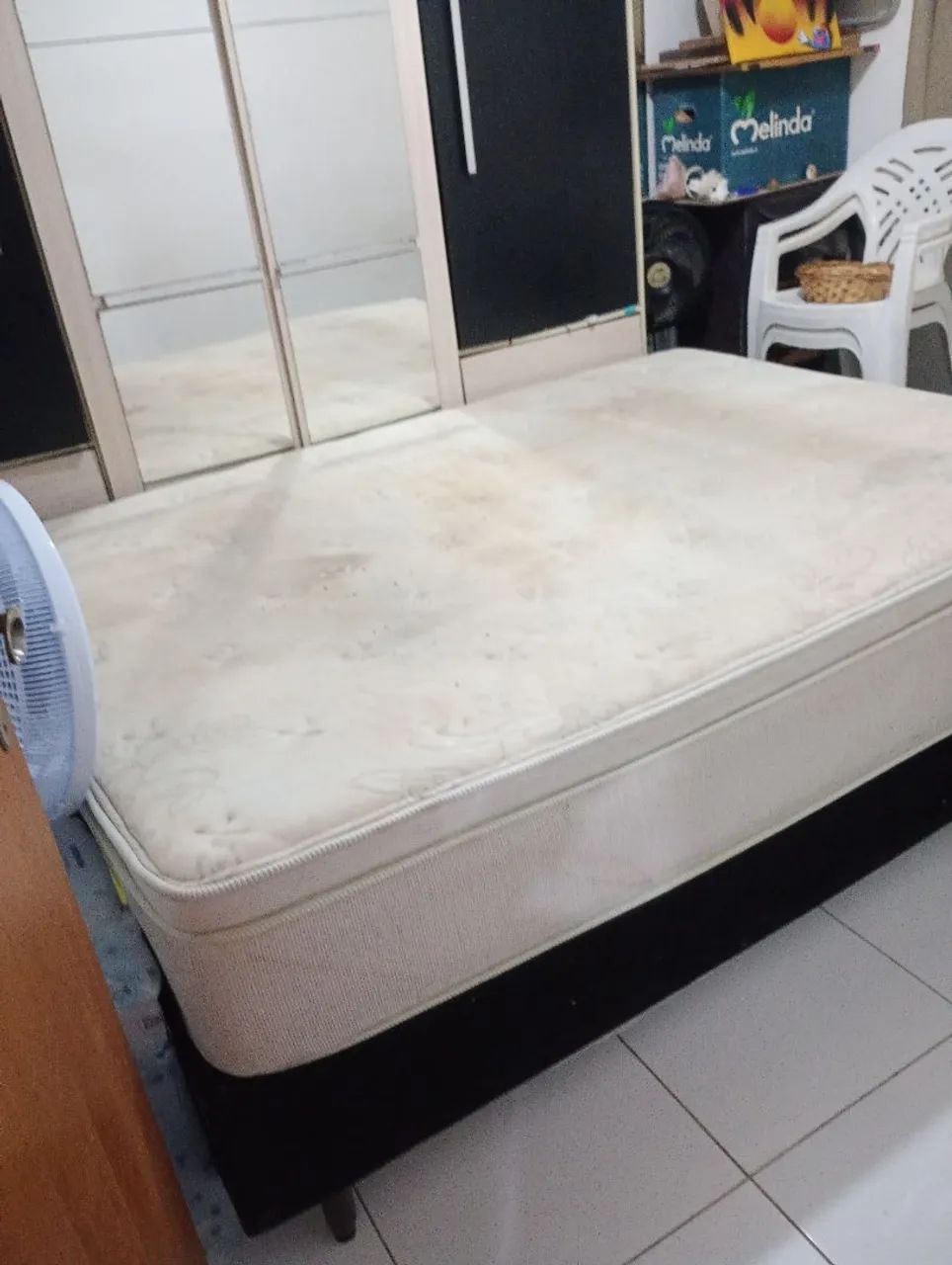 Cama box de casal ( base+ colchão). - Foto 3