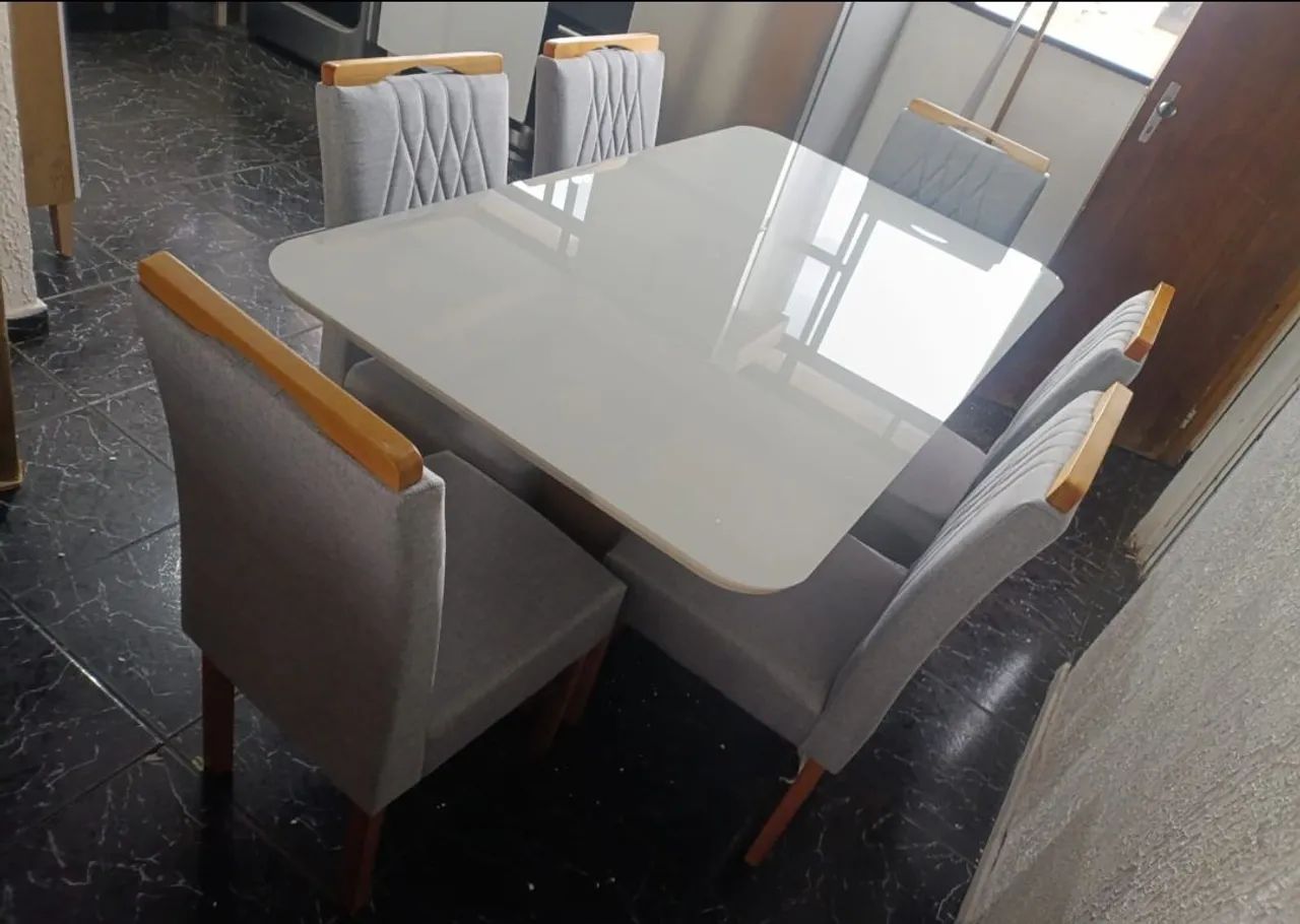 Mesa de jantar Petra com 6 cadeiras  - Foto 2