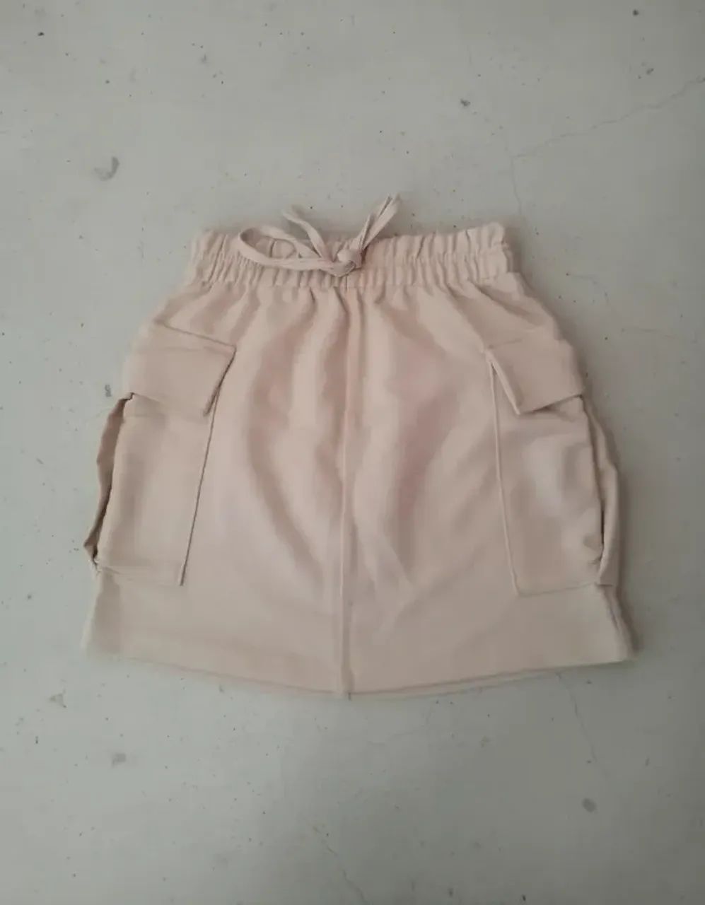Saia cargo moletom feminina cintura alta com bolso - Foto 5