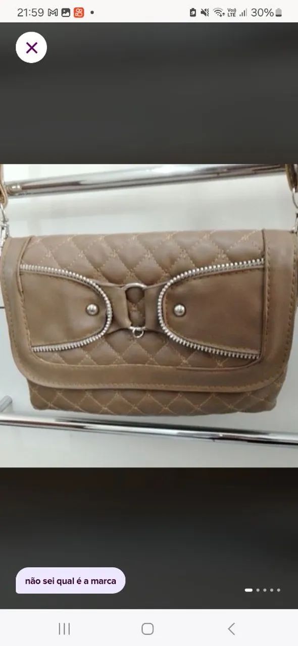 Bolsa pequena forrada 