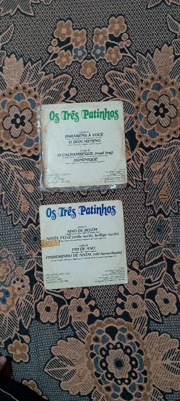 Disco de Vinil Compacto Infantil - Os Três Patinhos - Foto 2