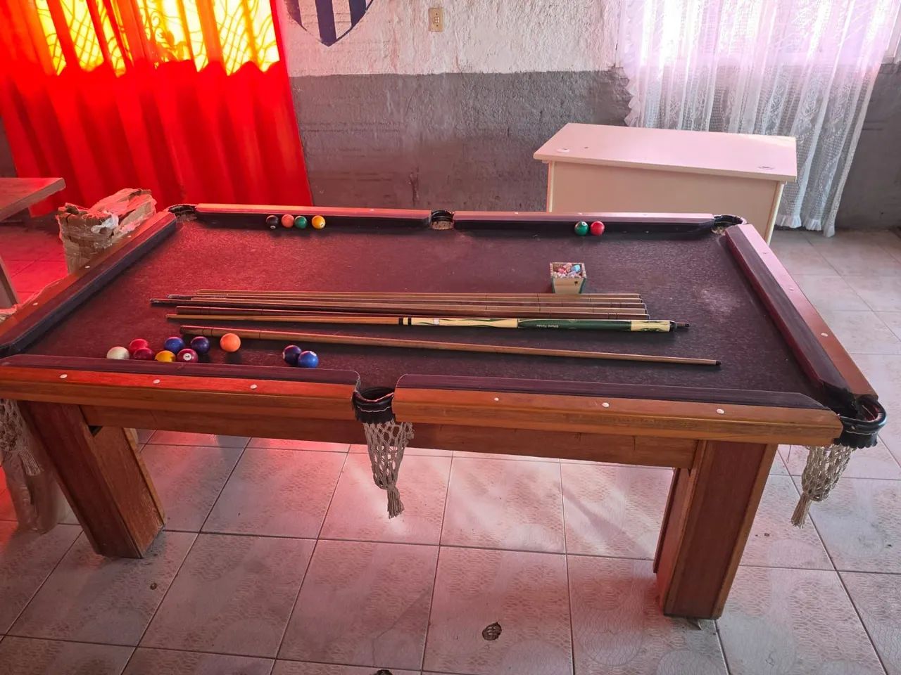 Mesa de sinuca usada em bom estado 