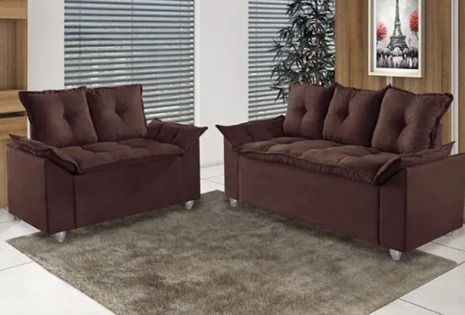 JOGO DE SOFA 2+3 LUGARES 10X 99,90 - Foto 2