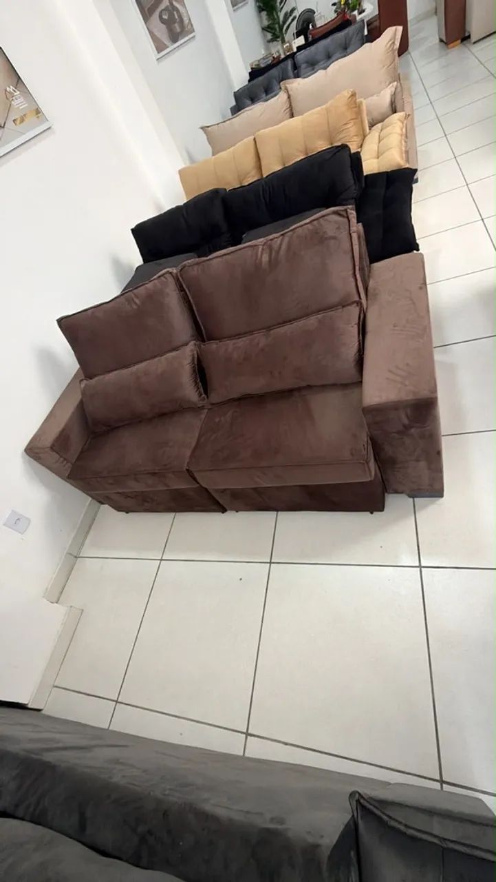 Sofá Retrátil de luxo 