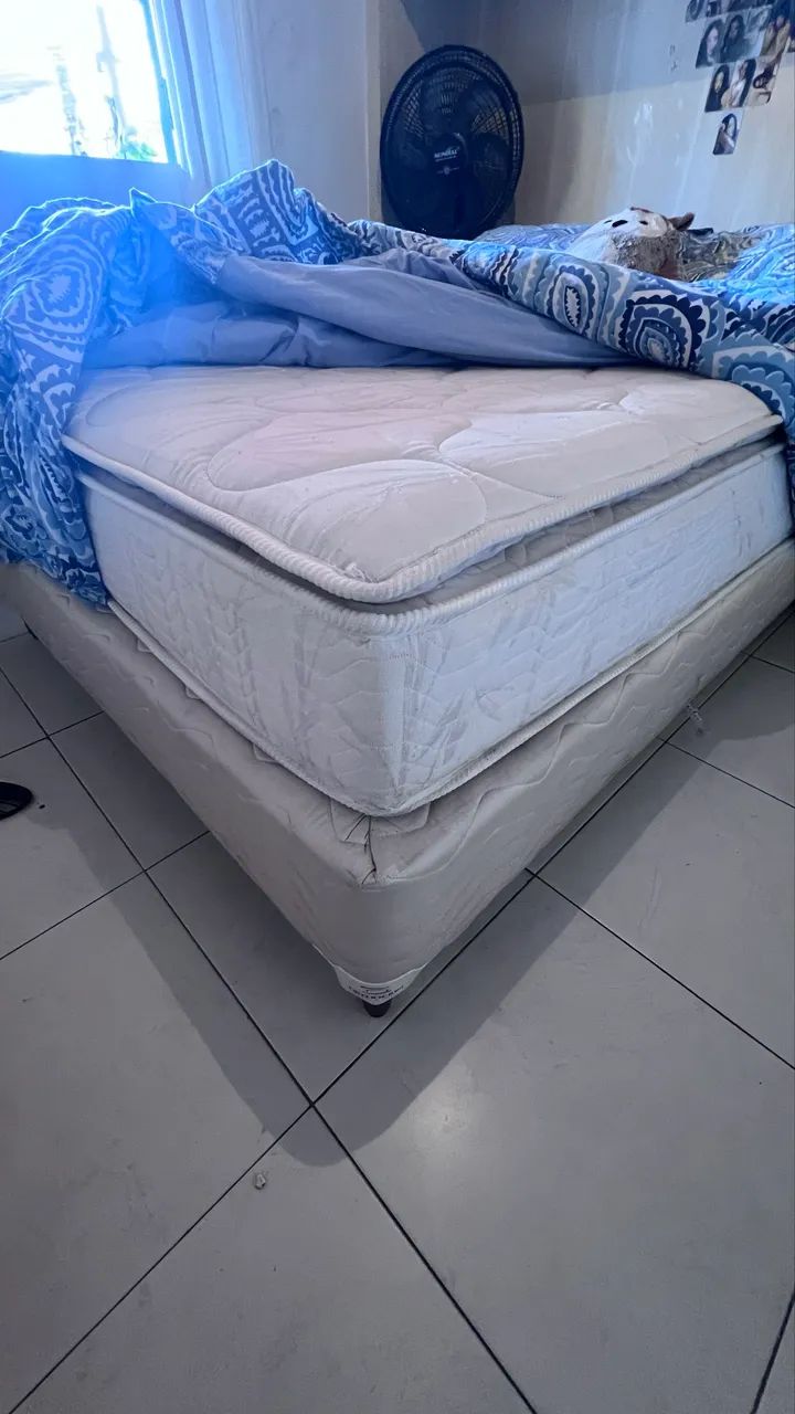 CAMA CASAL QUASE NAO USADA - Foto 2