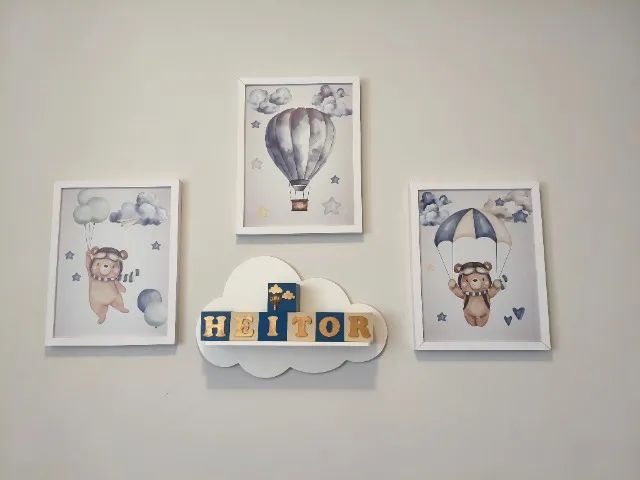 Decoração quarto de bebê menino - Foto 2