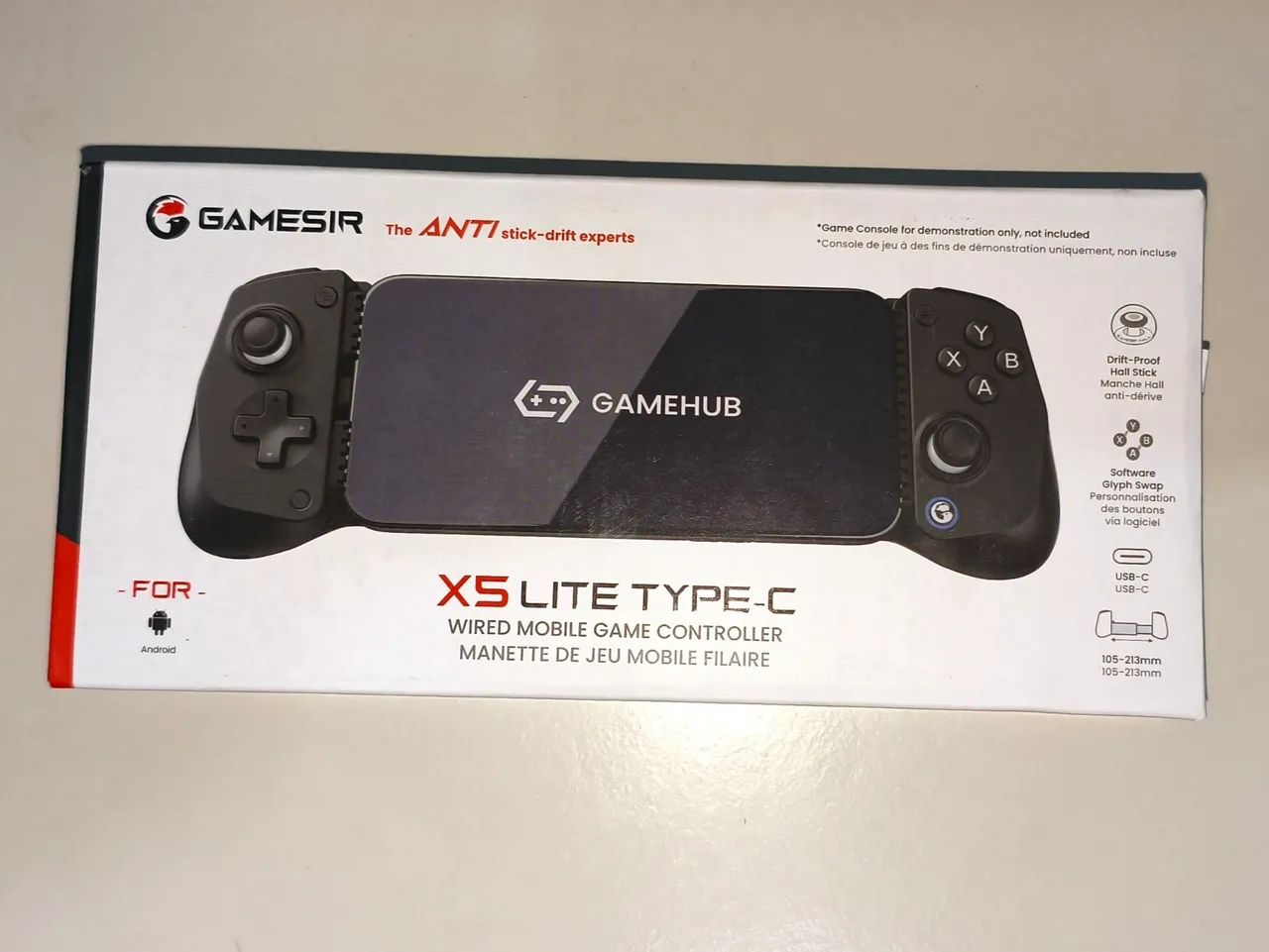 Gamepad GameSir X5 Lite USB-C Android iPhone 15/16 Mobile Hall Effect Turbo Leve Preto - Foto 2
