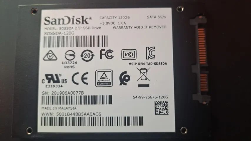 ssd sandisk 120 GB - Foto 3
