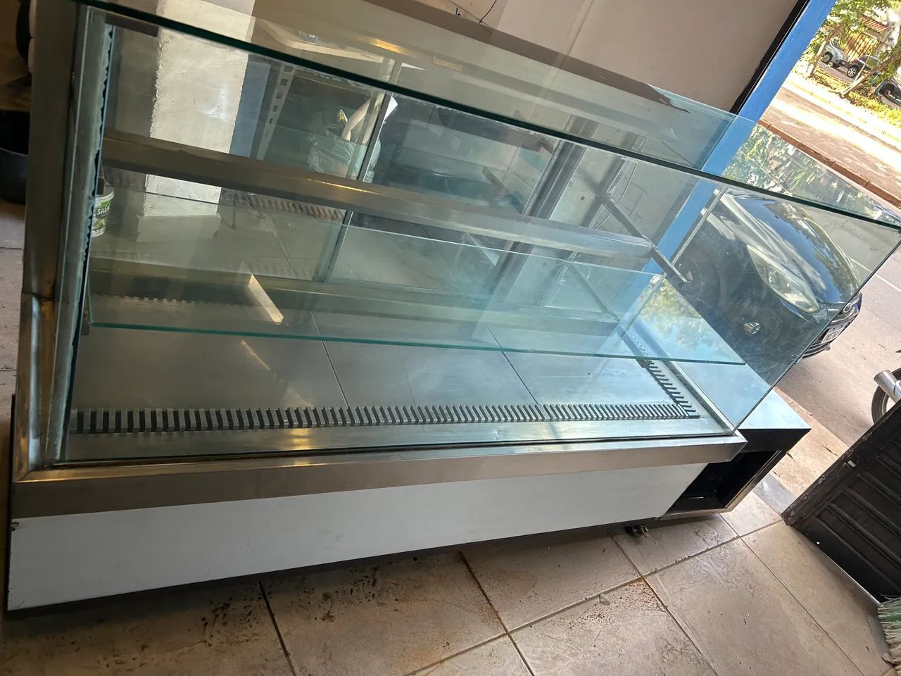 Balcão vitrine refrigerado vidro