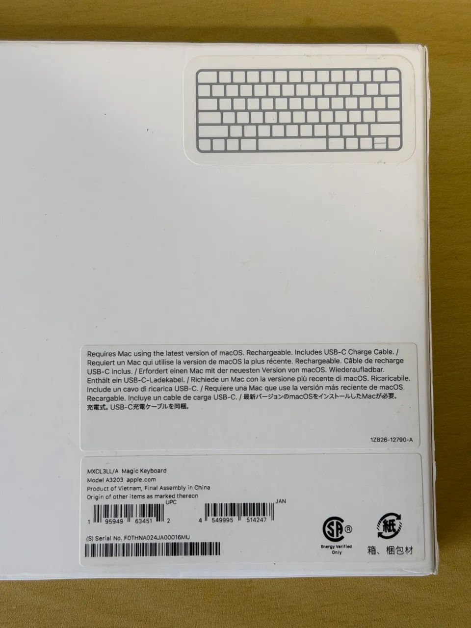 Teclado Apple Magic Keyboard MXCL3LL/A A3203 Novo - Foto 2