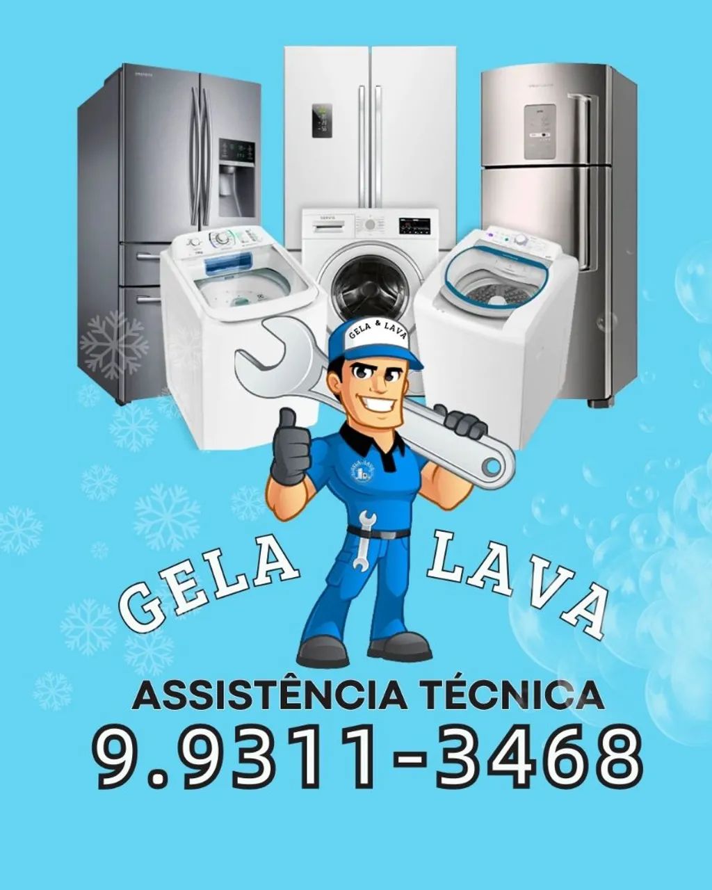 Conserto de Máquina de Lavar e Geladeira