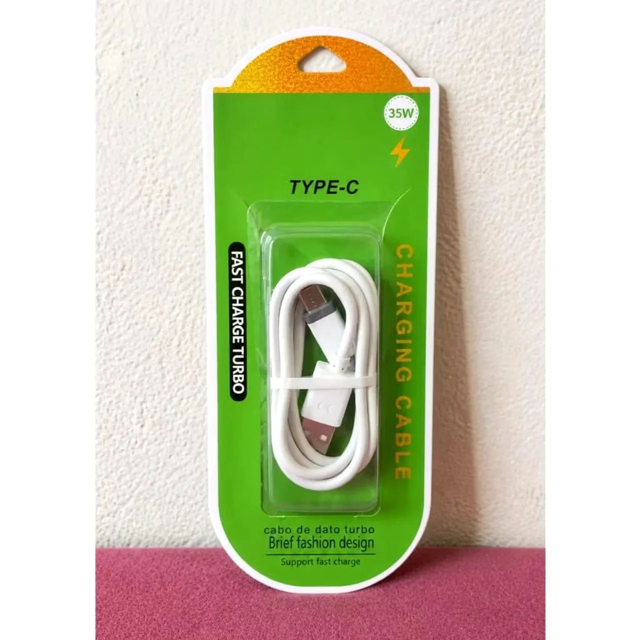 Cabo USB Tipo-C 35W Turbo Carregamento Rápido. - Foto 4