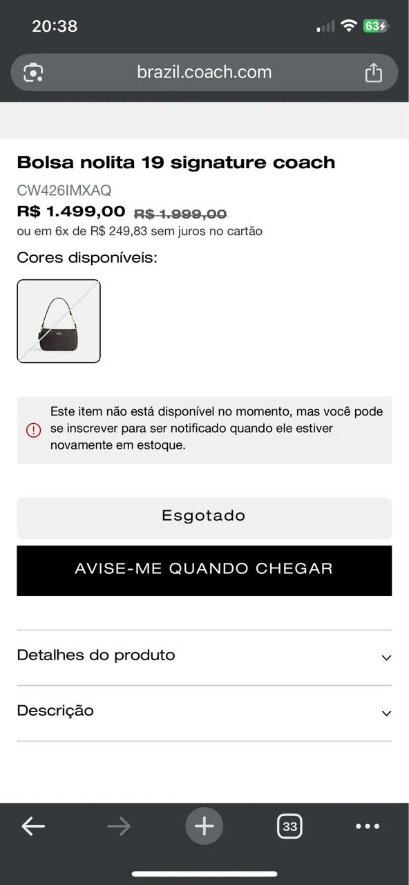 Bolso de ombro coach new York  - Foto 2