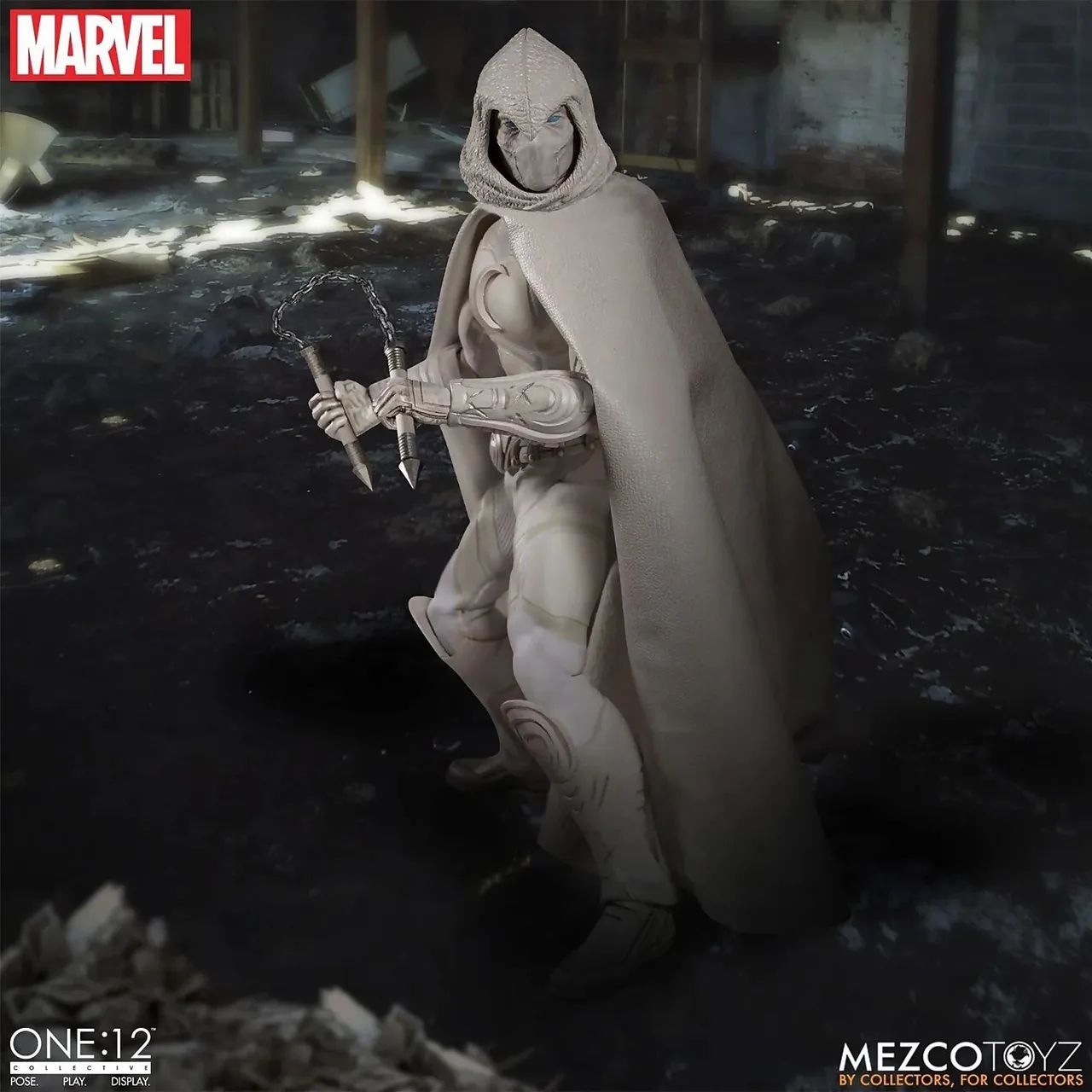 Mezco One:12 Moon Knight Marvel Action Figure 1:12 Cavaleiro da Lua - Foto 5