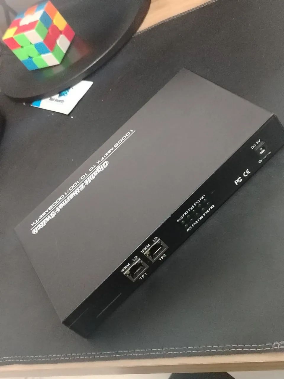 Conversor de mídia gigabit 8 portas