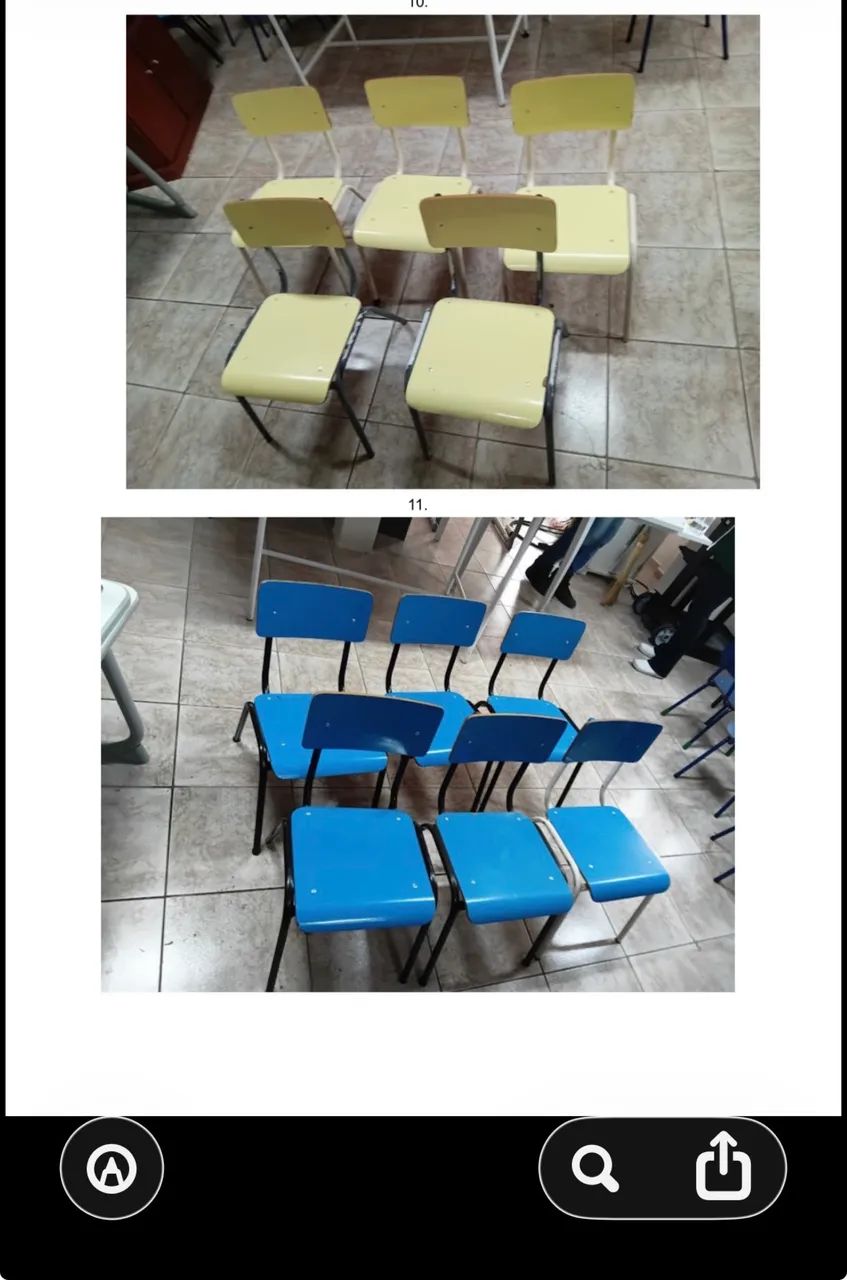 Cadeiras escolares 