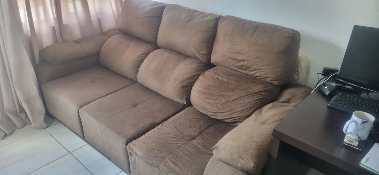 SOFA 3 LUGARES BEM ABAIXO DO PREÇO  - Foto 2