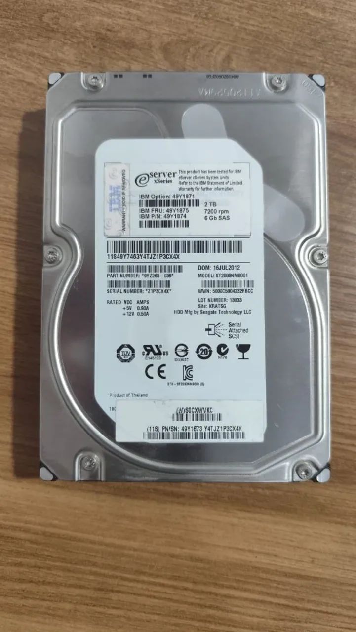 HD SAS 2TB 