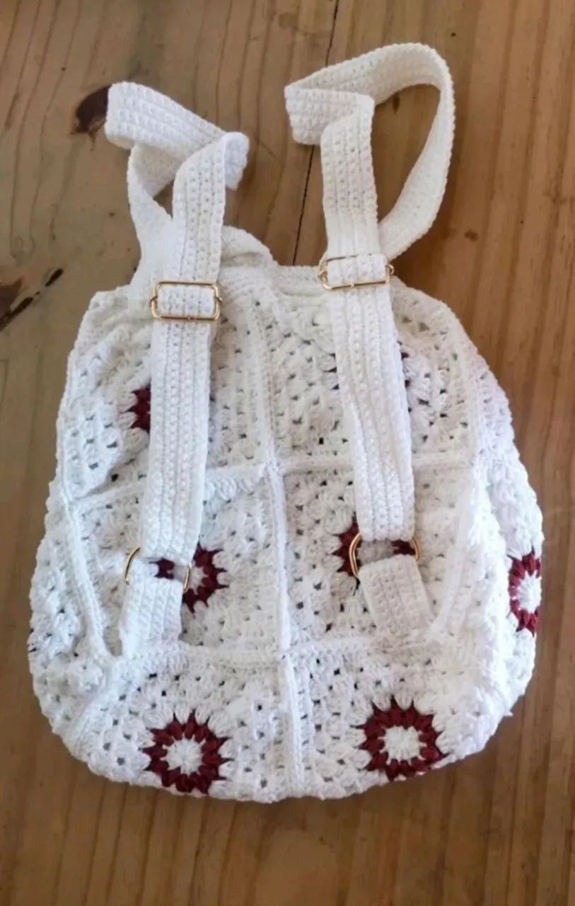 mochila de crochê  - Foto 2