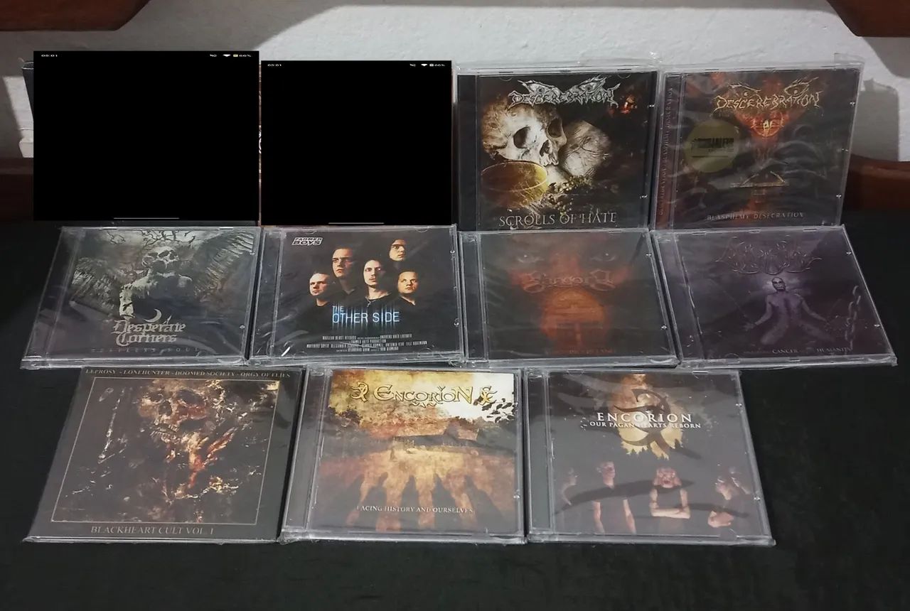 CDs seminovos e zerados.