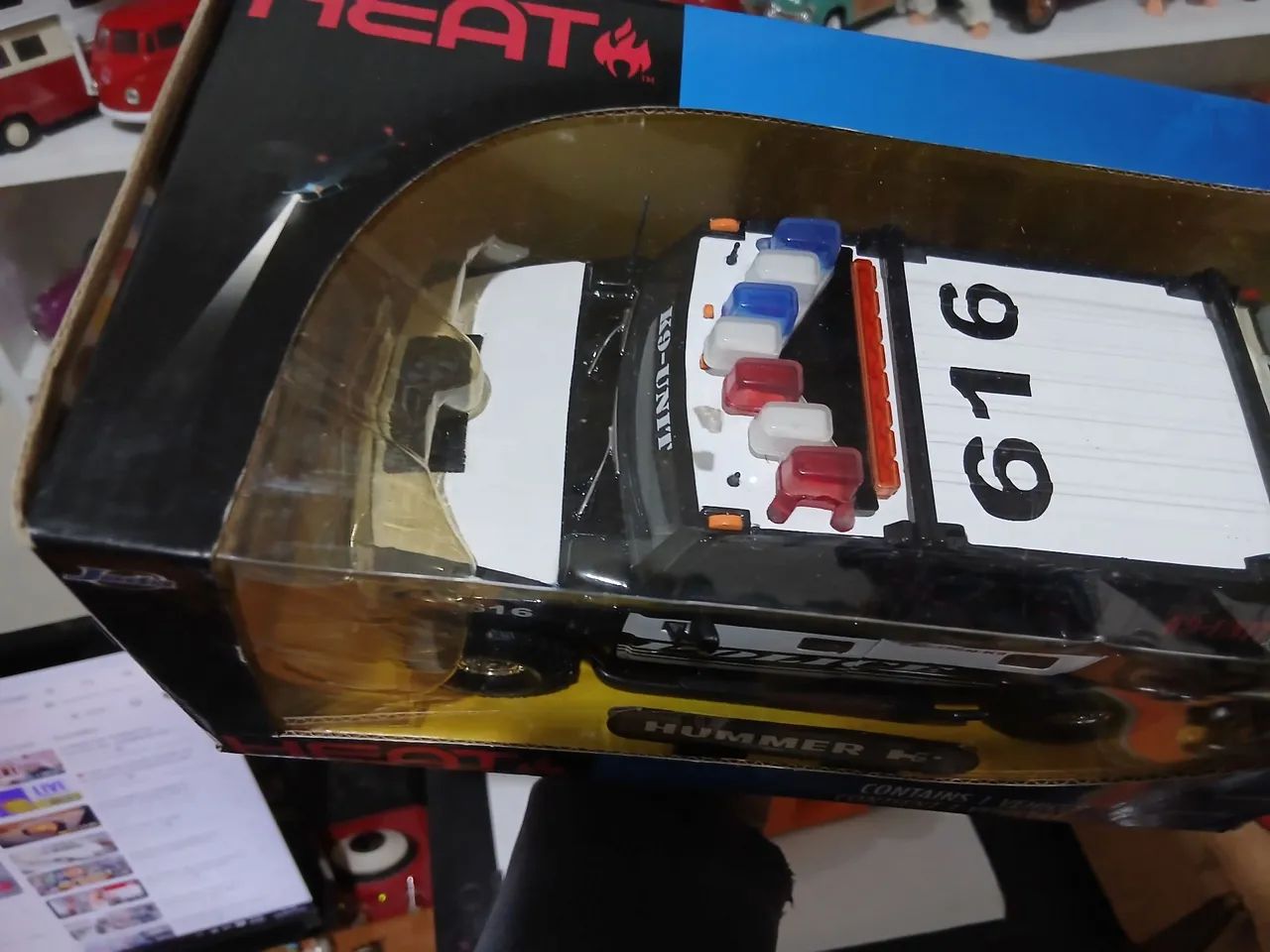 Miniatura hummer polícia jada 1/24  - Foto 4