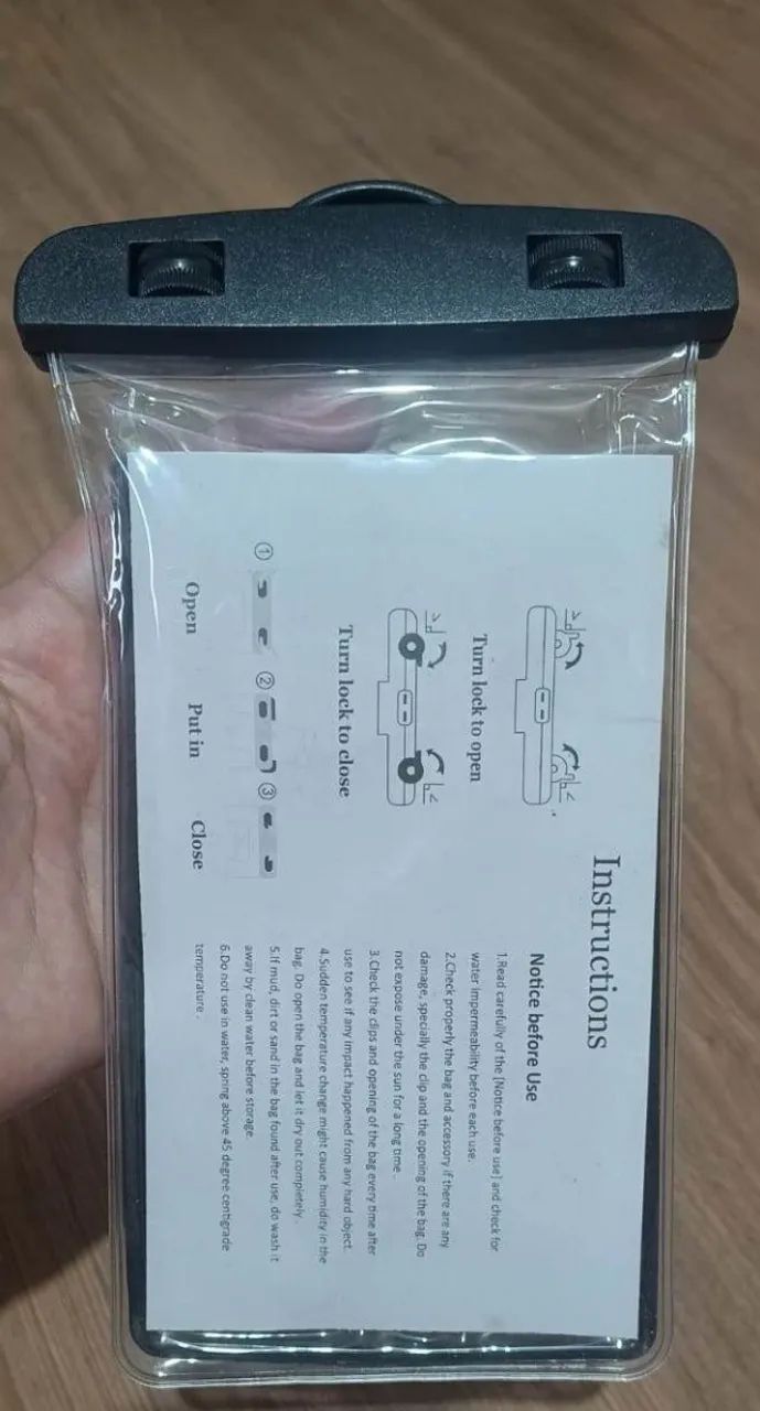 Capa Bolsa Proteção Contra Água Para Celular  - Foto 3