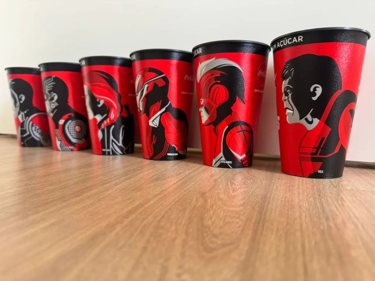 6 Copos Coca-Cola Vingadores Ultimato Colecionáveis (2019) - Foto 2