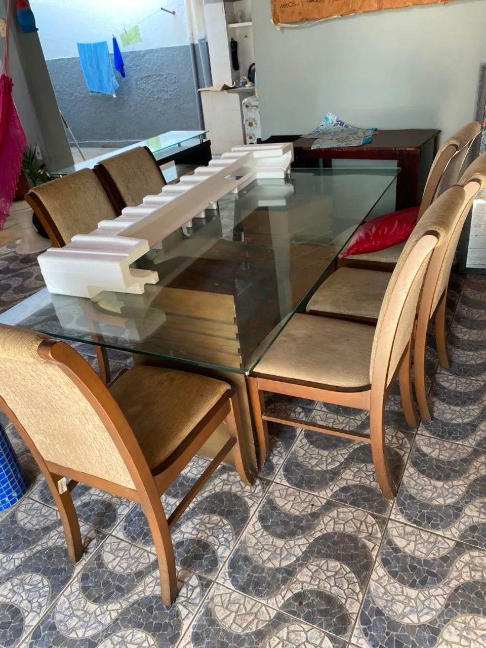 Mesa completa de vidro  - Foto 2