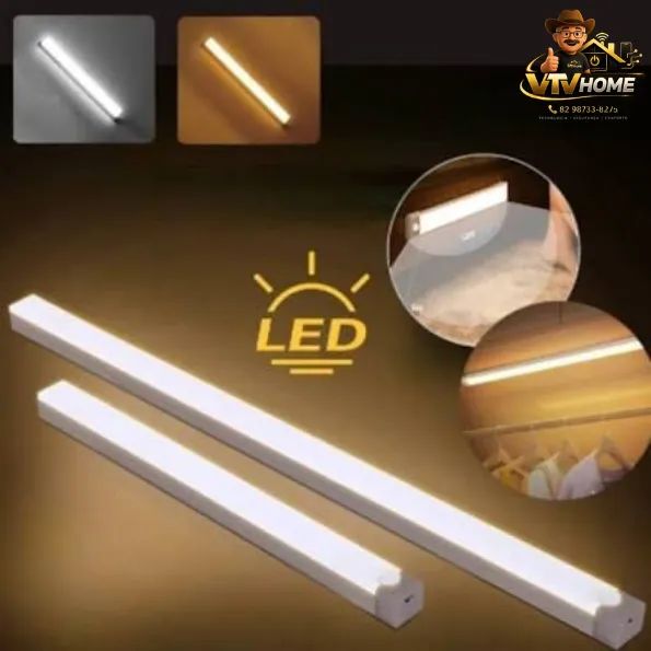 Barra de LED 50 CM Com Sensor de Movimento + Entrega Grátis 
