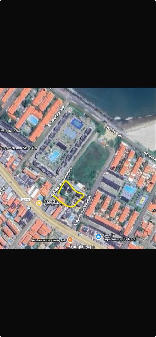 TERRENO NO CENTRO DO ICARAI-CE 20m por 43m - COMERCIAL OU RESIDENCIAL 