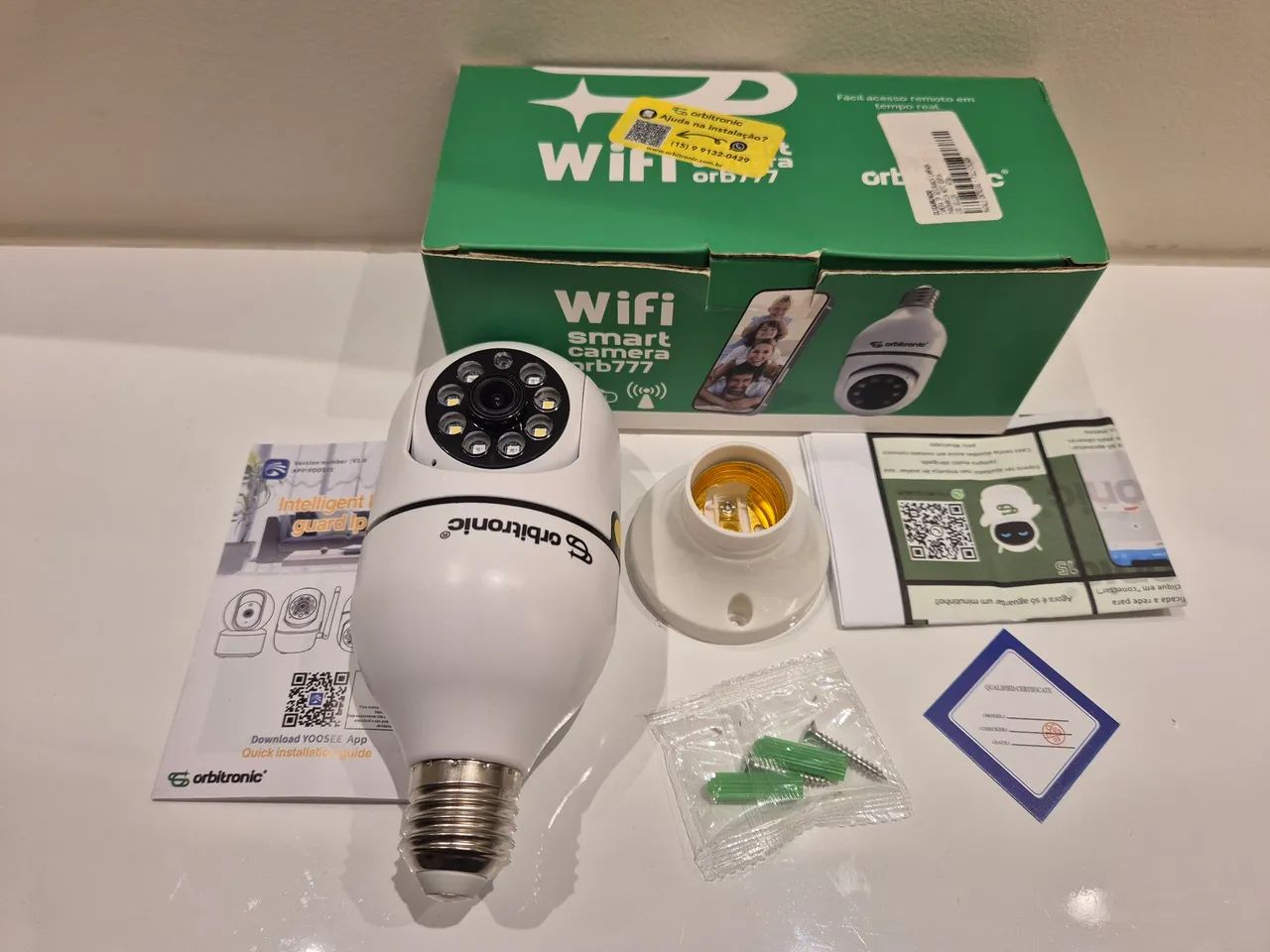 Câmera de segurança panorâmica wifi com rastreio de movimento - Foto 2