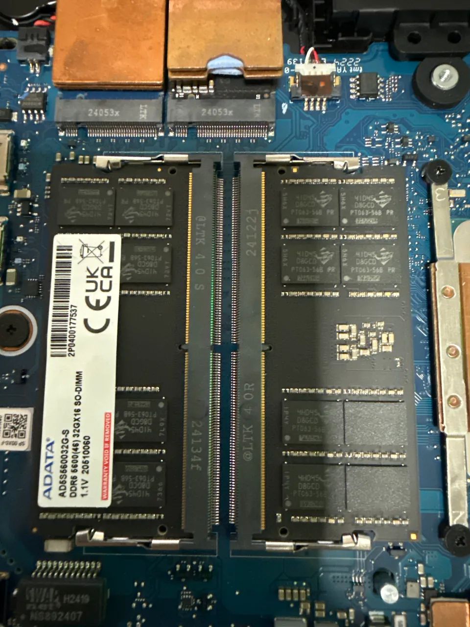 Memória RAM 64gb DDR5 5600mhz notebook