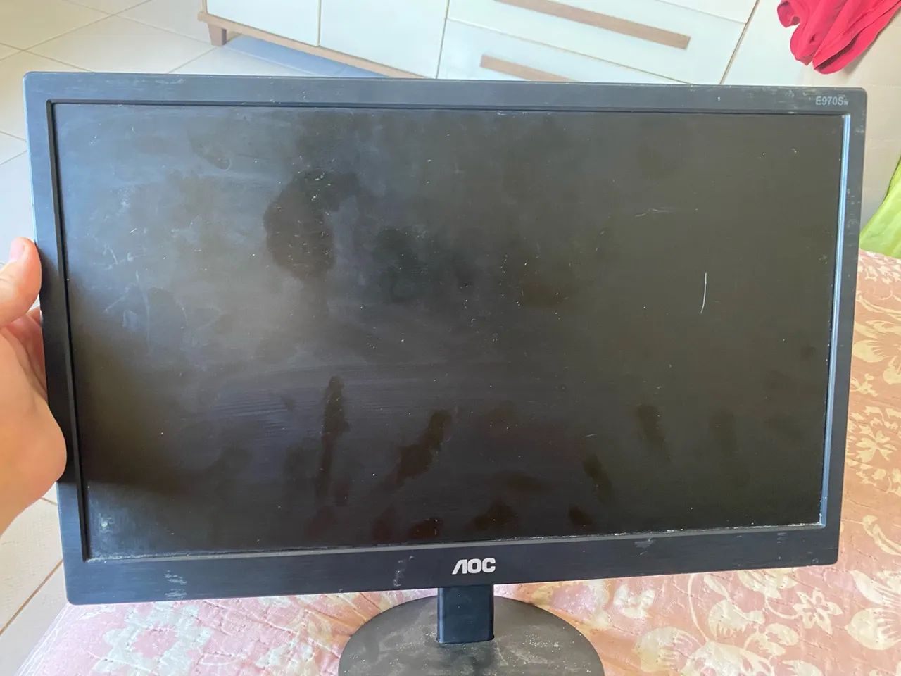  Monitor LED AOC de 18,5 polegadas, modelo e970Swnl - Foto 4
