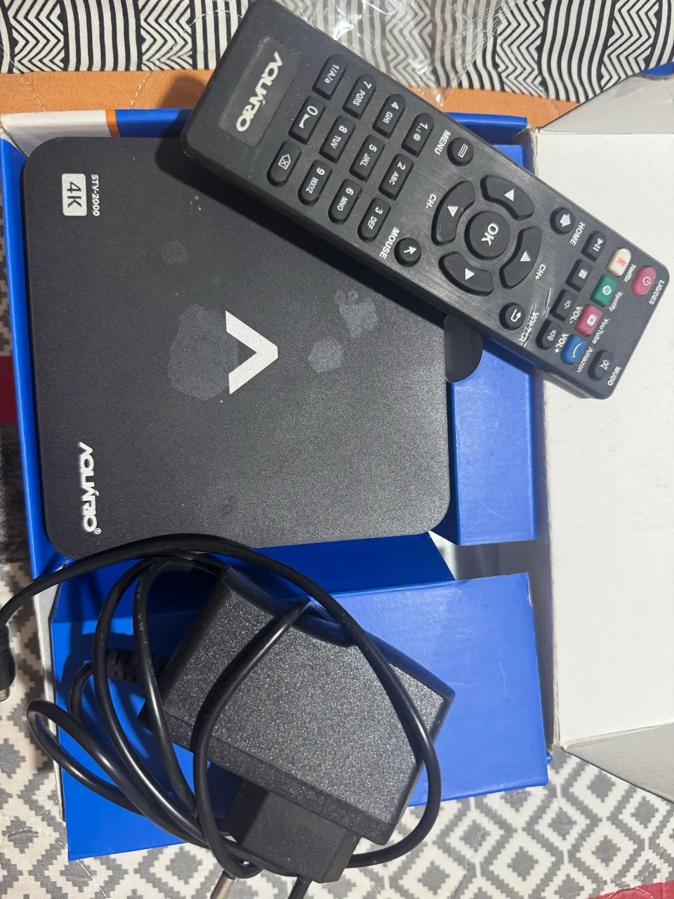 Smart TV Box Aquário STV-2000 4K Completa com Caixa e Controle - Foto 5