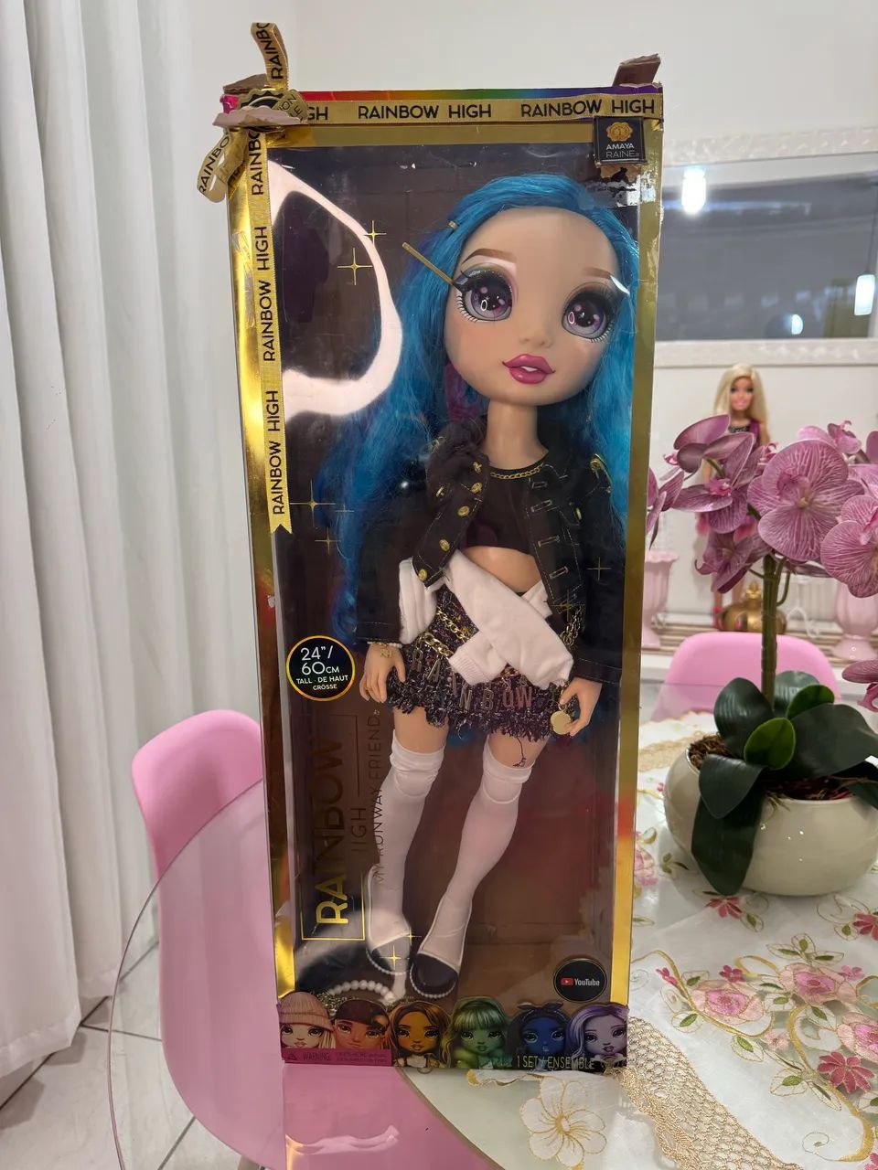 boneca rainbow high amaya raine 60cm - Foto 4