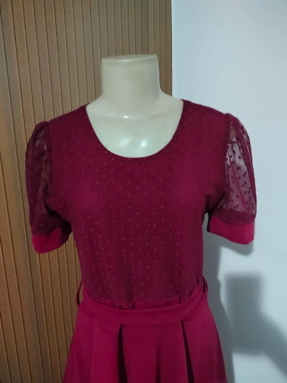 Vestido vinho - Foto 2