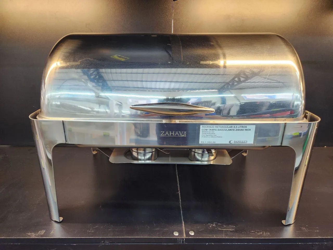 Rechaud retangular 8,5L - zahav inox - Foto 2