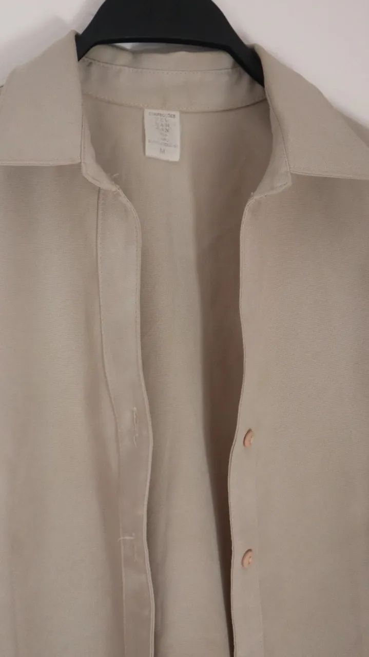 Blusa social bege feminina  - Foto 2