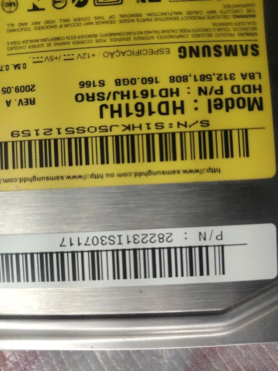 HD Sata samsung 160gb pra computadores 442876579734497281