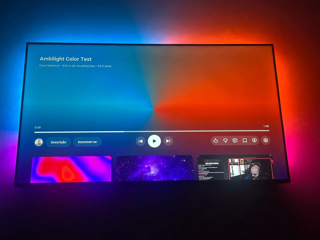 Smart Tv 55 pol 4k Android philips ambilight  - Foto 2