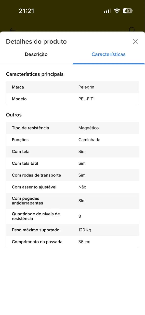 Elíptico - Aparelho Academia  - Foto 2