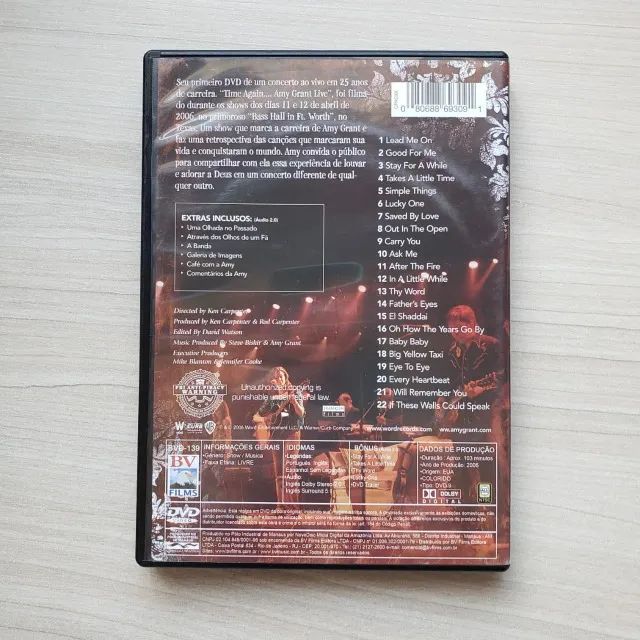 DVD Amy Grant Time Again... Live - Foto 2