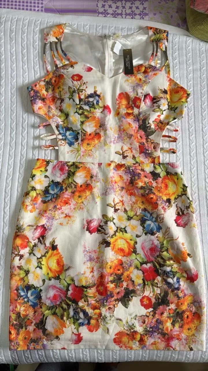 Vestido Presage estampado com bojo