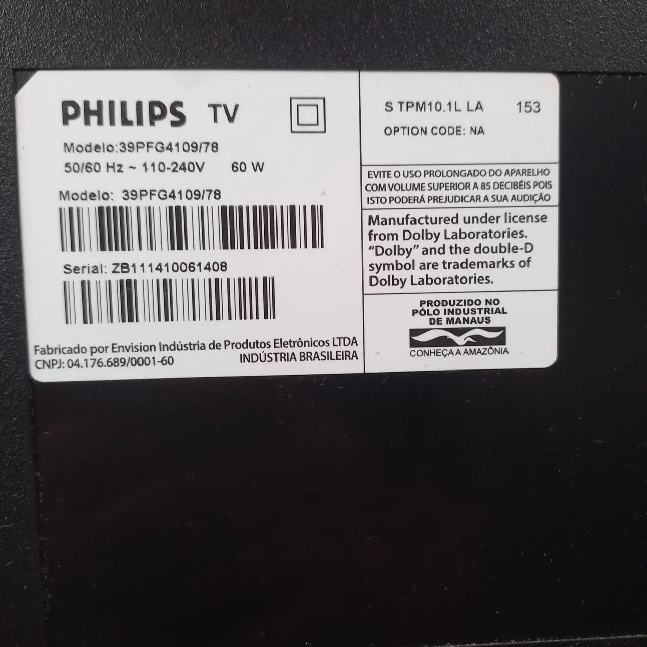 Tv philips 39pfg4109/78 não é smart  - Foto 4
