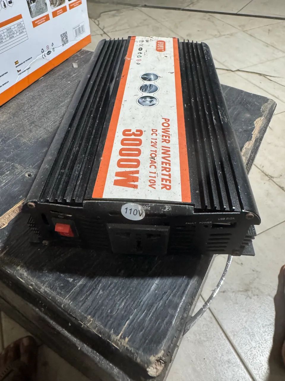 Inversor de energia Power inverter 12v 110v 3000W - Foto 2