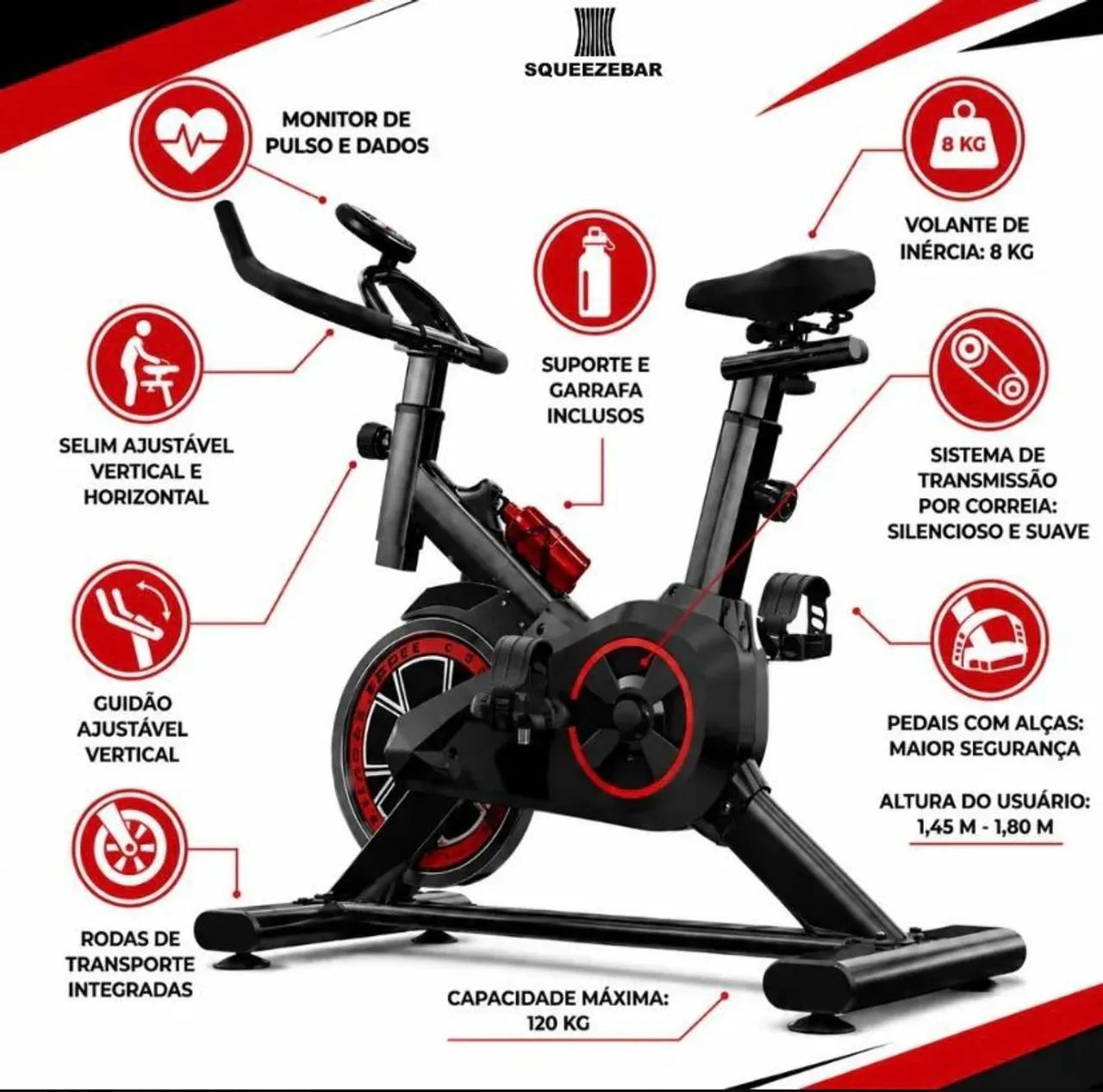 Bicicleta ergométrica profissional  - Foto 3