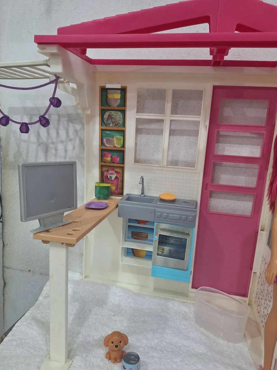 Casa dos sonhos da Barbie Glan Dreamhouse com boneca e acessórios  - Foto 4