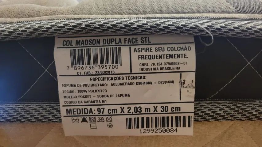 Cama Box Solteiro Americano FA Colchões - Madison (Molas Ensacadas) - Foto 5