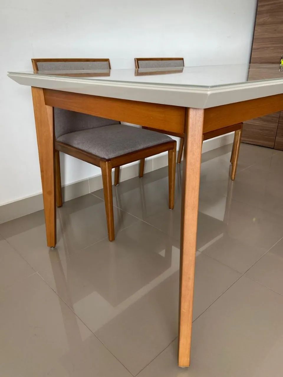 Mesa de jantar off white - Foto 2