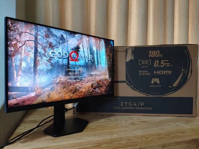 Monitor Gamer 27" AOC (IPS / 180Hz / 0.5ms / G-SYNC / FreeSync / Full-HD) - Foto 3